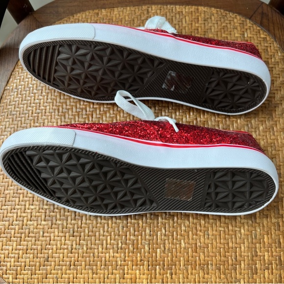 Red Glitter Sneakers - Size 6 - Picture 7 of 11